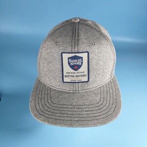 Samuel Adams Hat Mens Adjustable‎ Gray Patch Embroidered Boston Brewery Casual